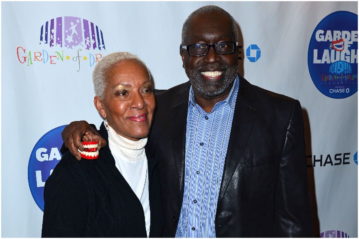 Earl Monroe with his wife Marita Green