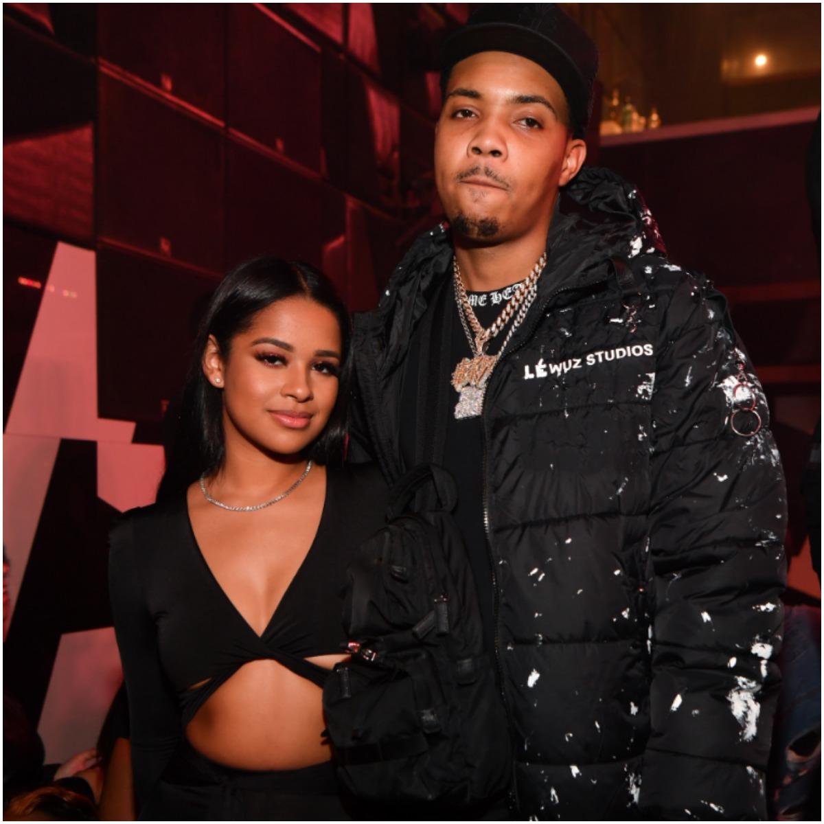 G Herbo with his girlfriend Taina Williams