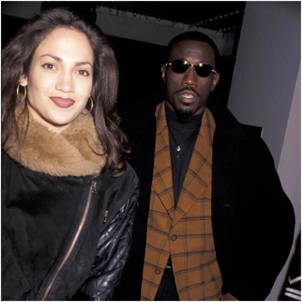 Wesley Snipes with his girlfriend Jennifer Lopez