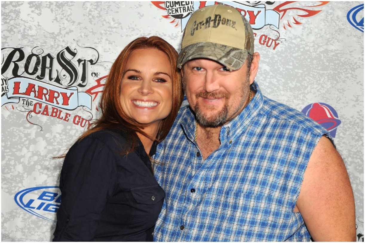 Larry the Cable Guy with his wife Cara Whitney
