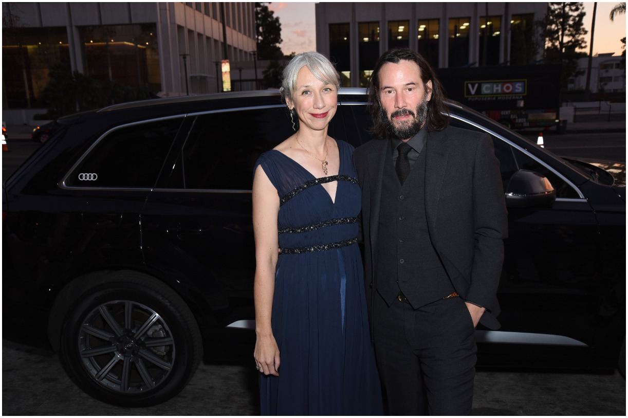 Alexandra Grant with her boyfriend Keanu Reeves  