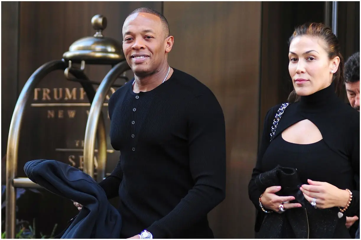 Dr. Dre with his wife Nicole Threatt