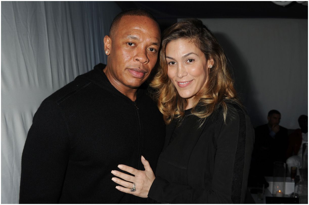 Nicole Threatt with her husband Dr. Dre