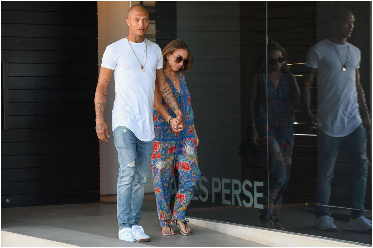 Jeremy Meeks with his girlfriend Chloe Green