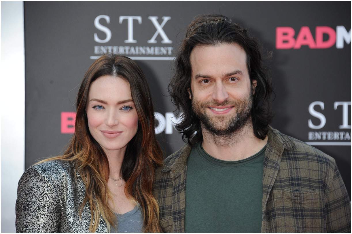 Emily Montague with her husband Chris DElia