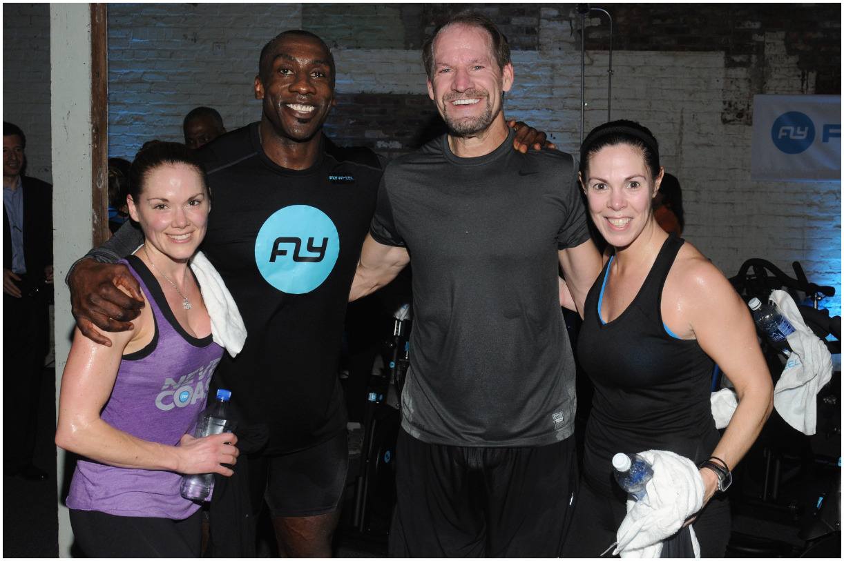 Katy Kellner with Shannon Sharpe