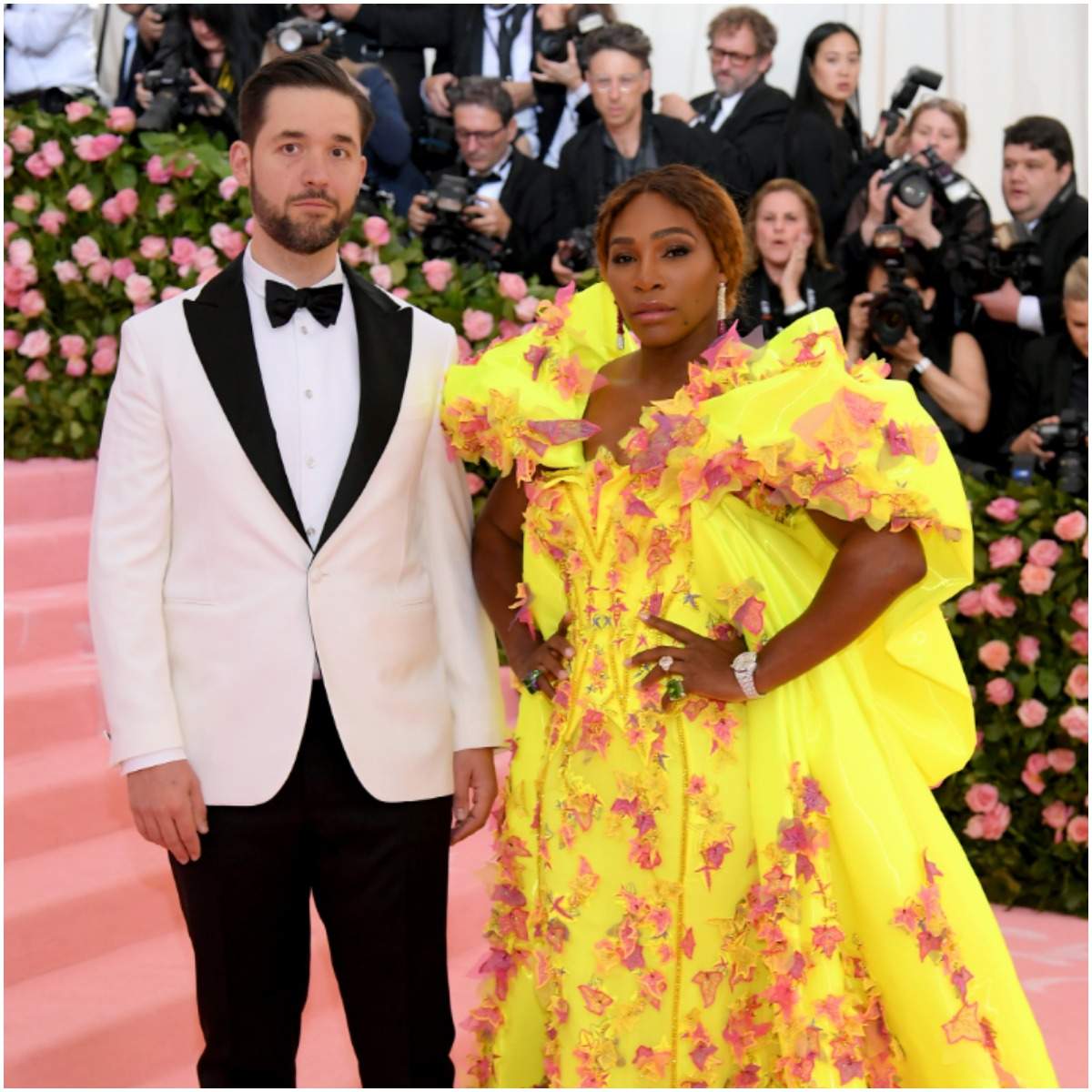 Serena Williams with her husband Alexis Ohanian