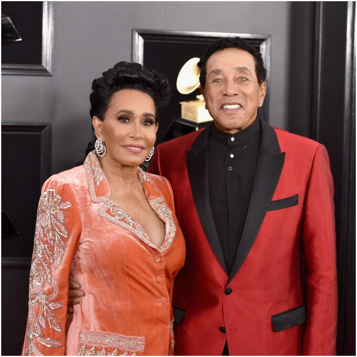 Smokey Robinson and his wife Frances Gladney