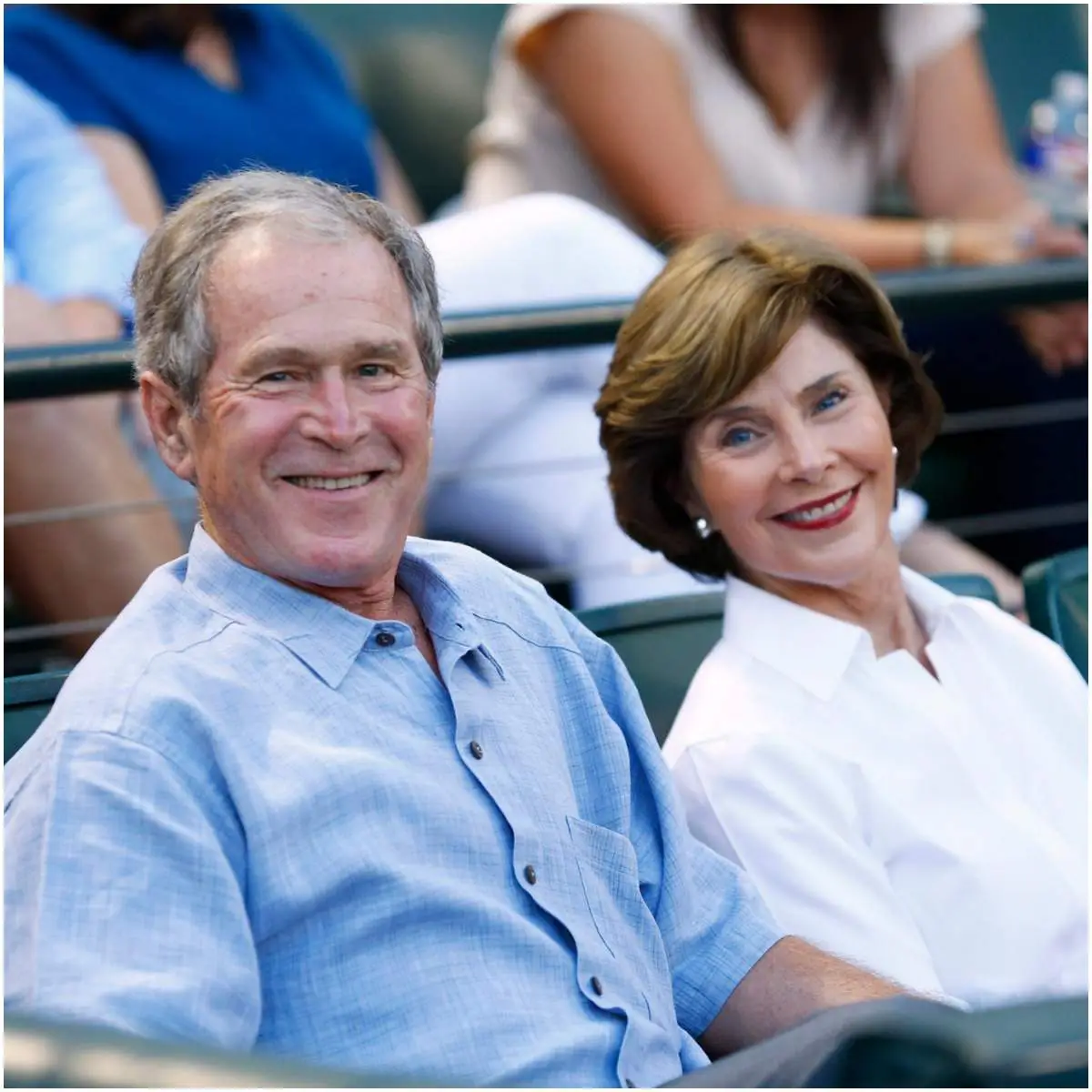 George W. Bush and his wife Laura Welch
