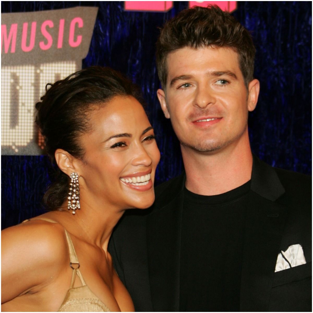 Robin Thicke and his wife Paula Patton