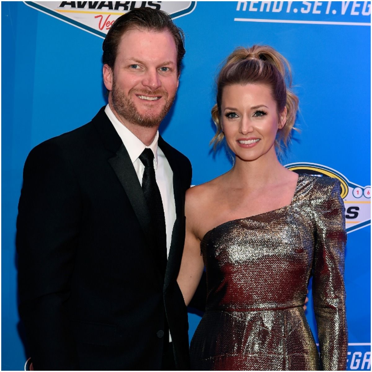 Amy Reimann with her husband Dale Earnhardt Jr.