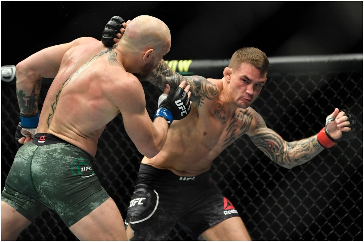 Dustin Poirier punches Conor McGregor