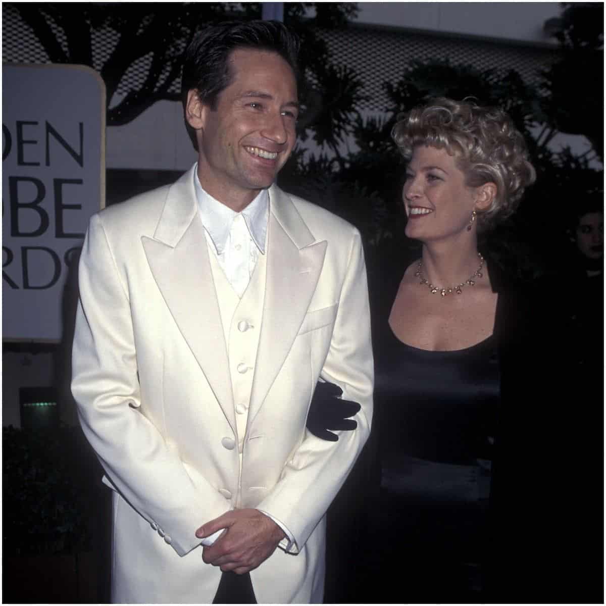 Dana Wheeler-Nicholson and David Duchovny