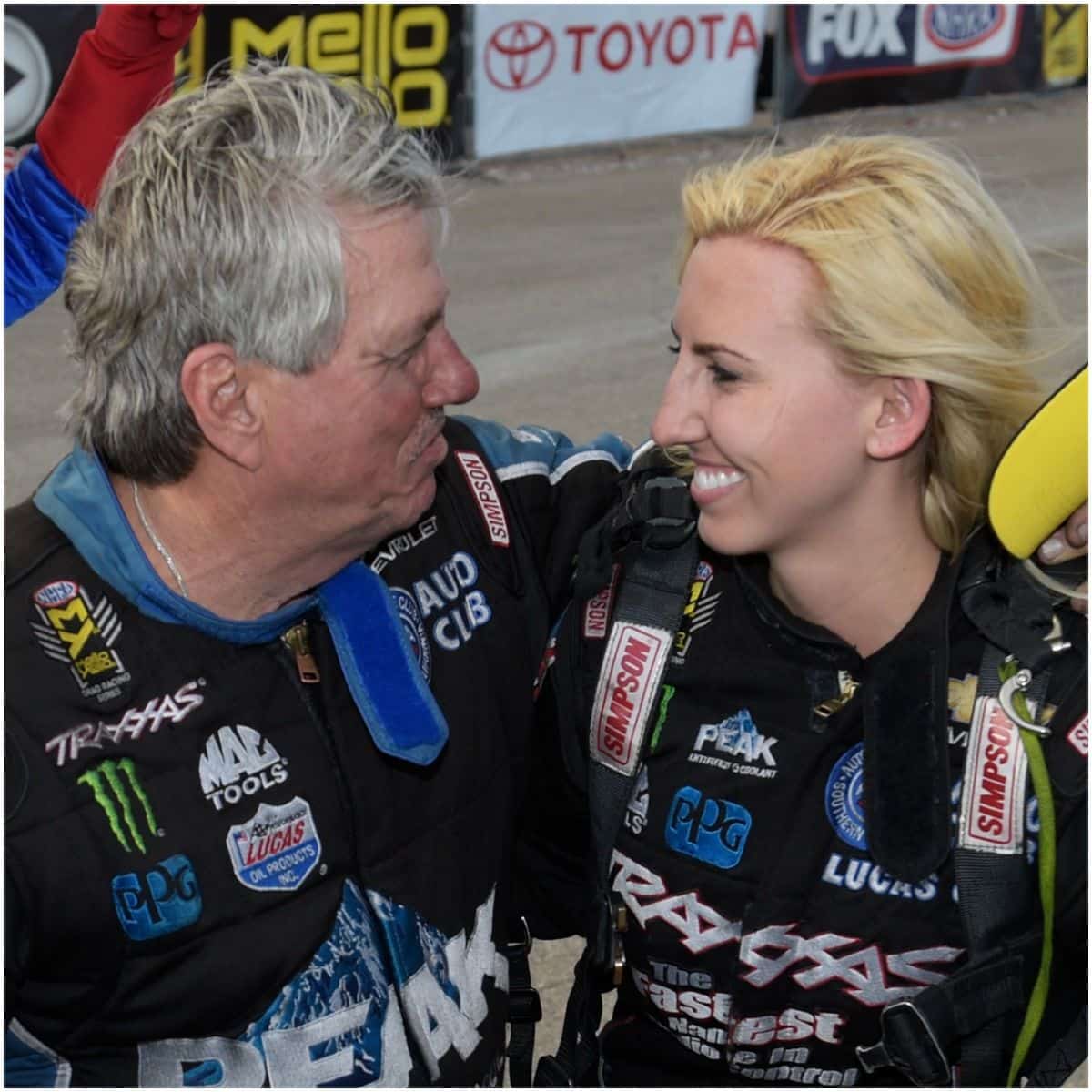 John Force and his daughter