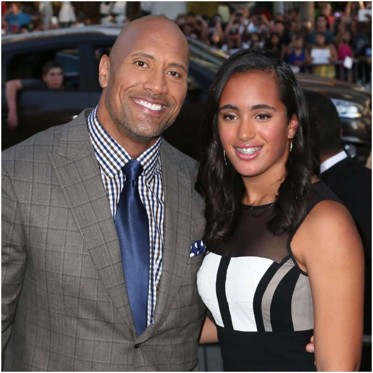 Dwayne Johnson and his daughter Simone