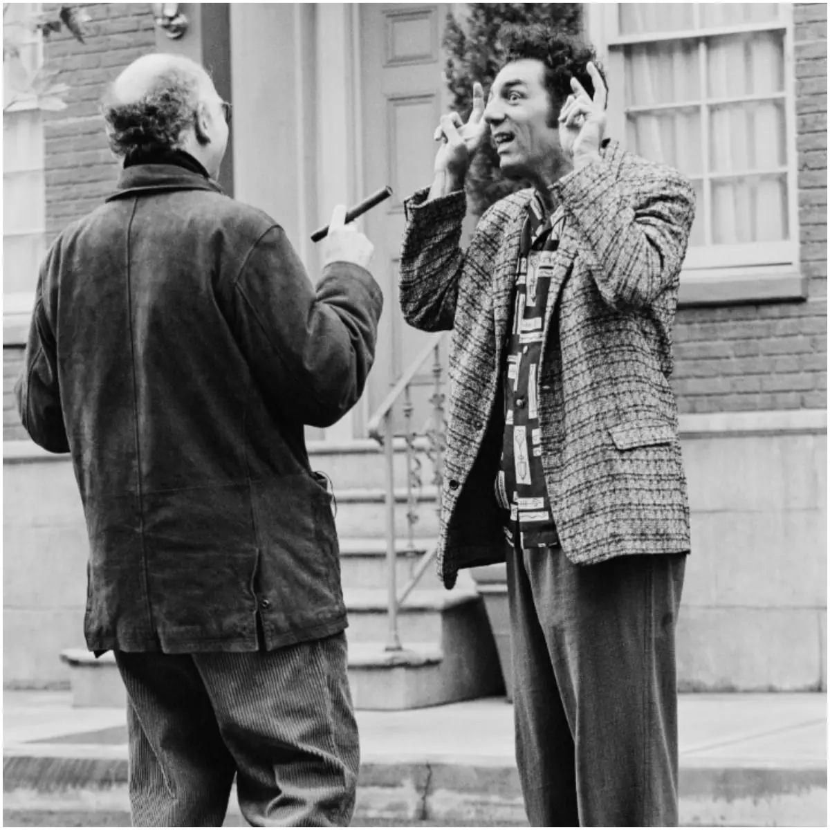 Larry David and Kramer from Seinfeld