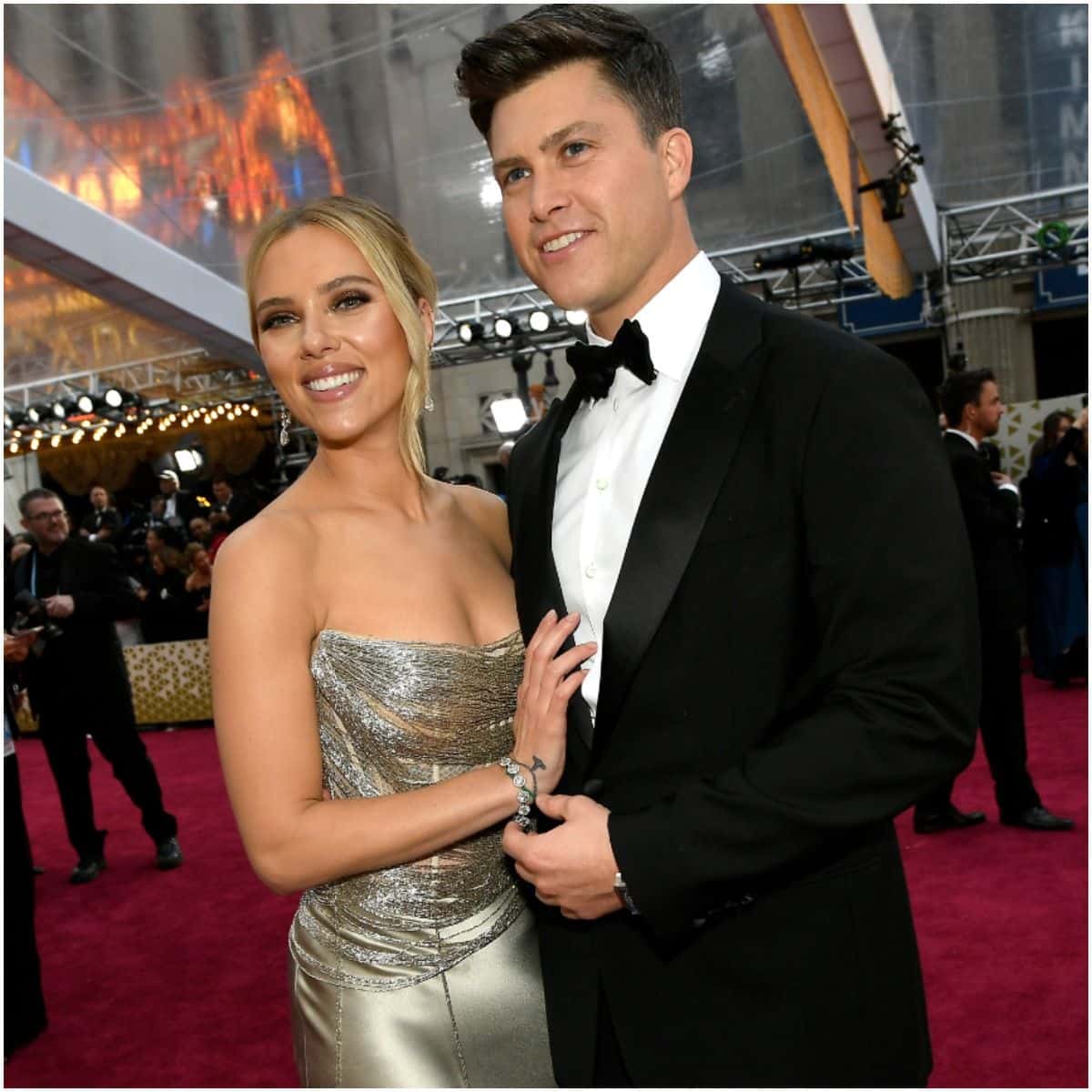 Scarlett Johansson and husband Colin Jost