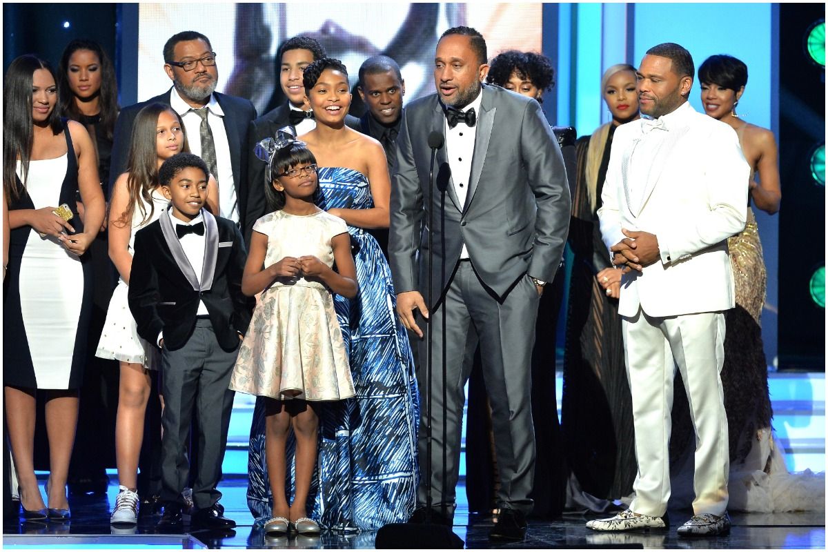 Kenya Barris and the cast of Black-ish