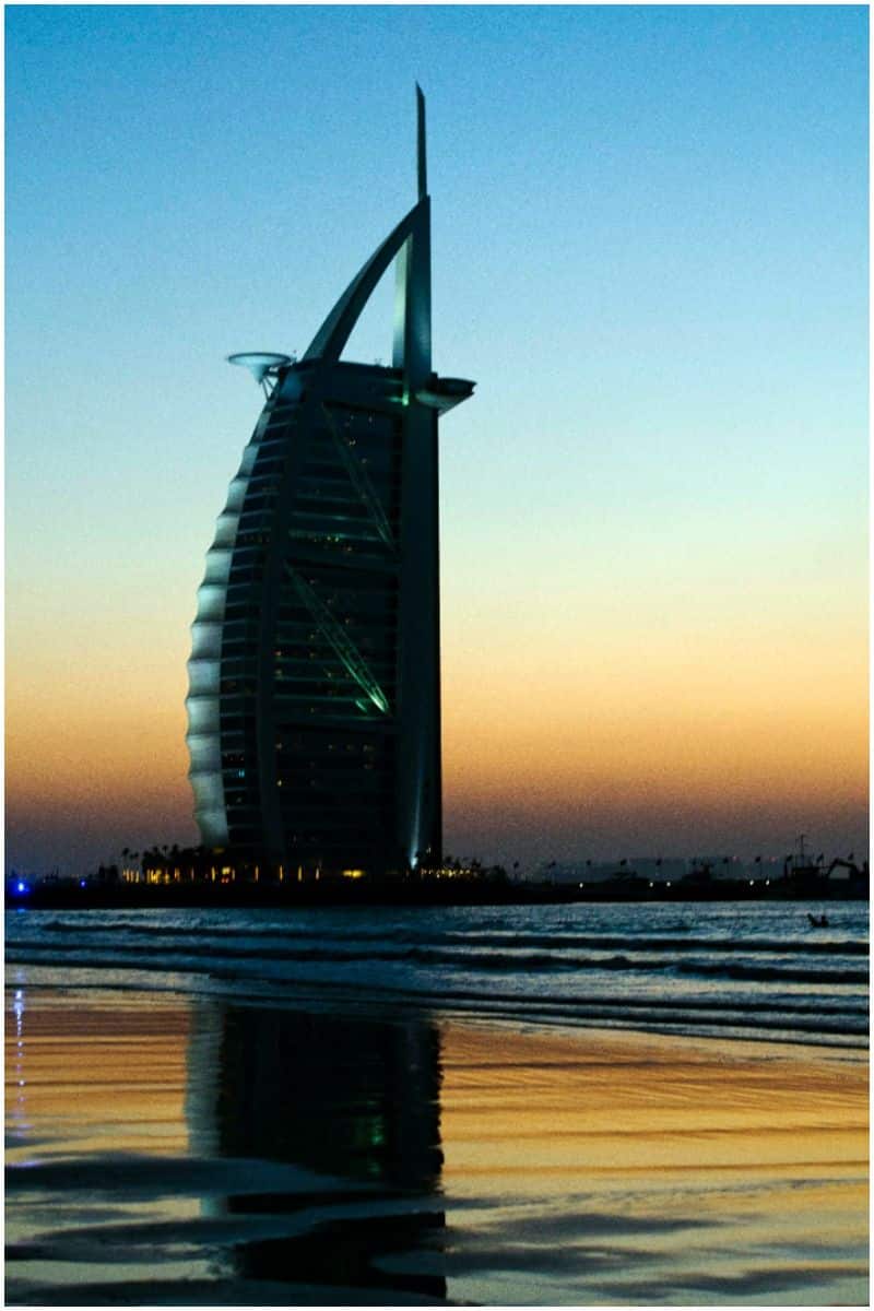 Burj Al Arab in Dubai design by Tom Wright