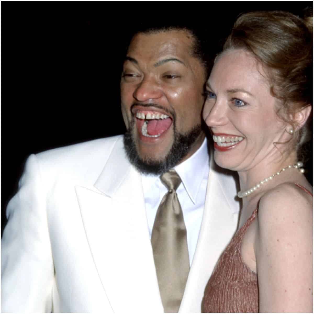 Laurence Fishburne with first wife Hajna O. Moss