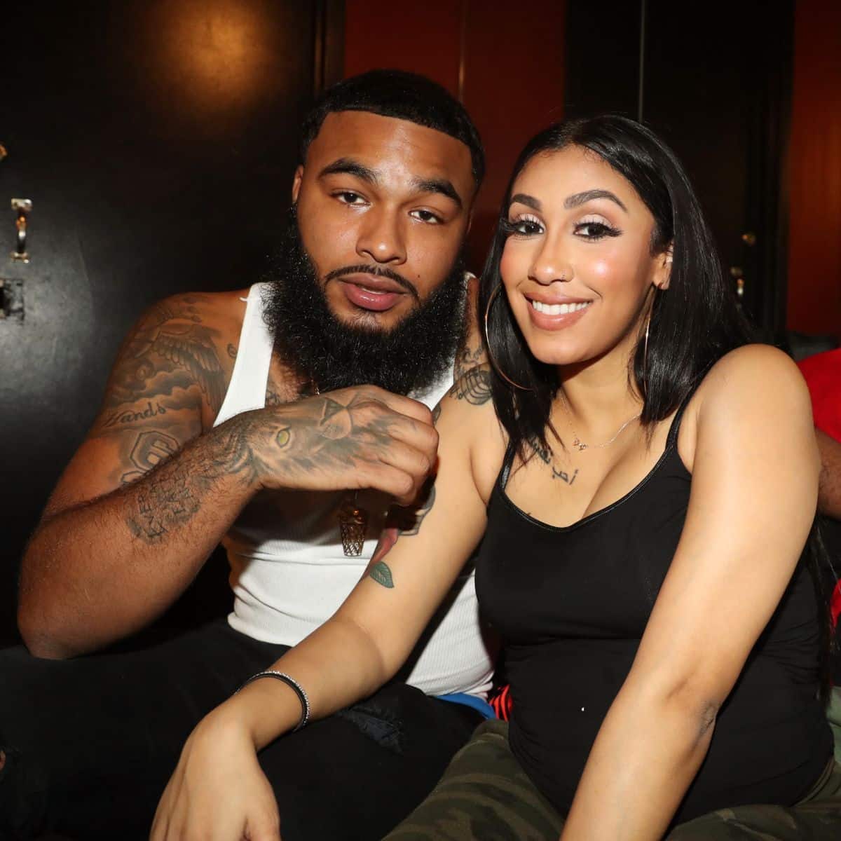 Clarence White and girlfriend Queen Naija