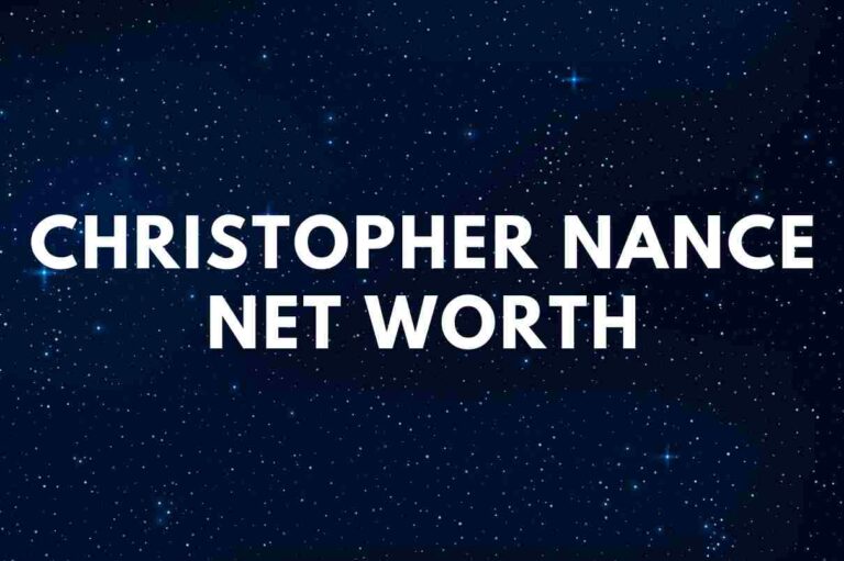 Christopher Nance net worth