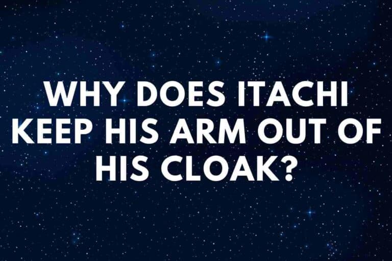 Why does Itachi keep his arm out of his cloak? Famous People Today