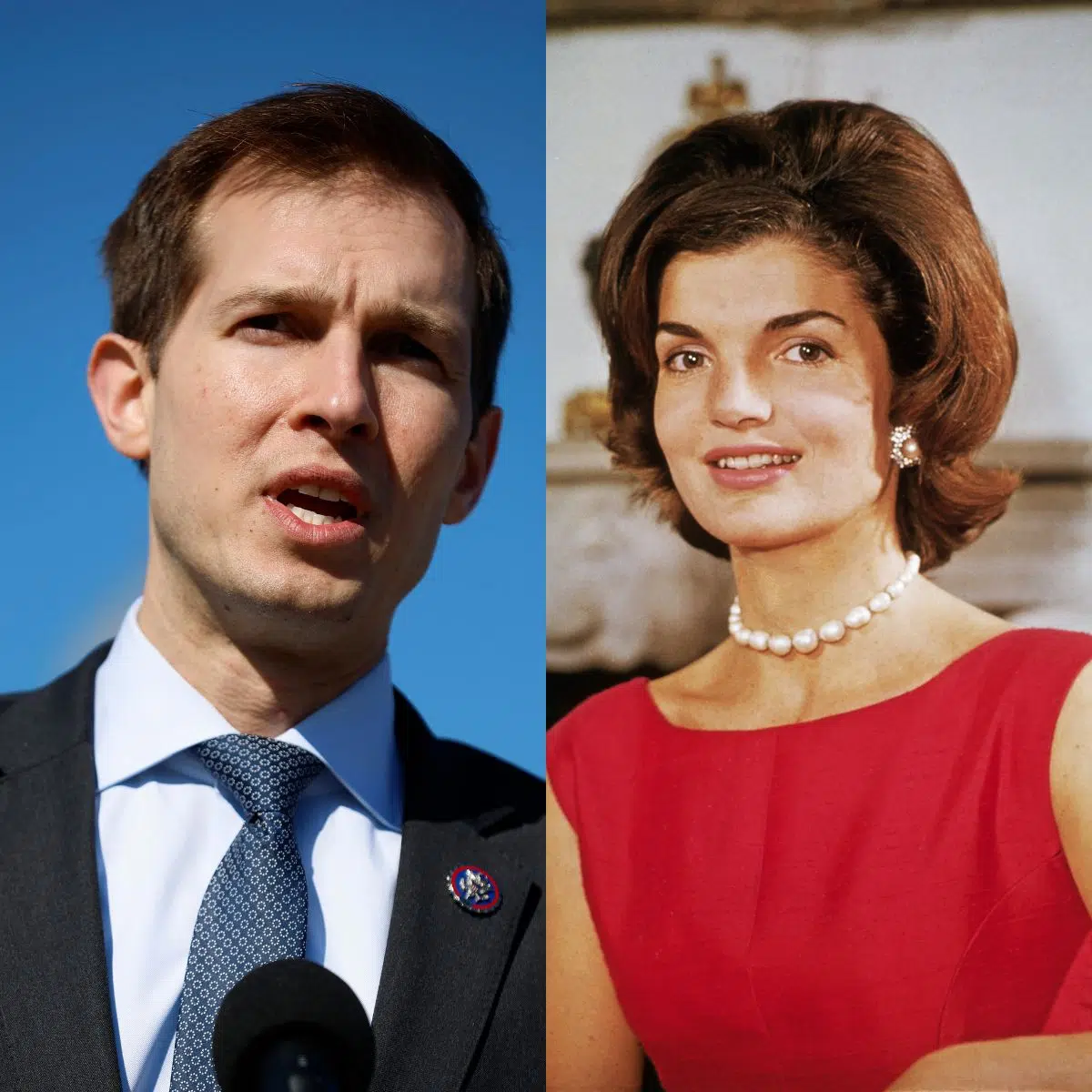 Is Jake Auchincloss related to Jackie Kennedy