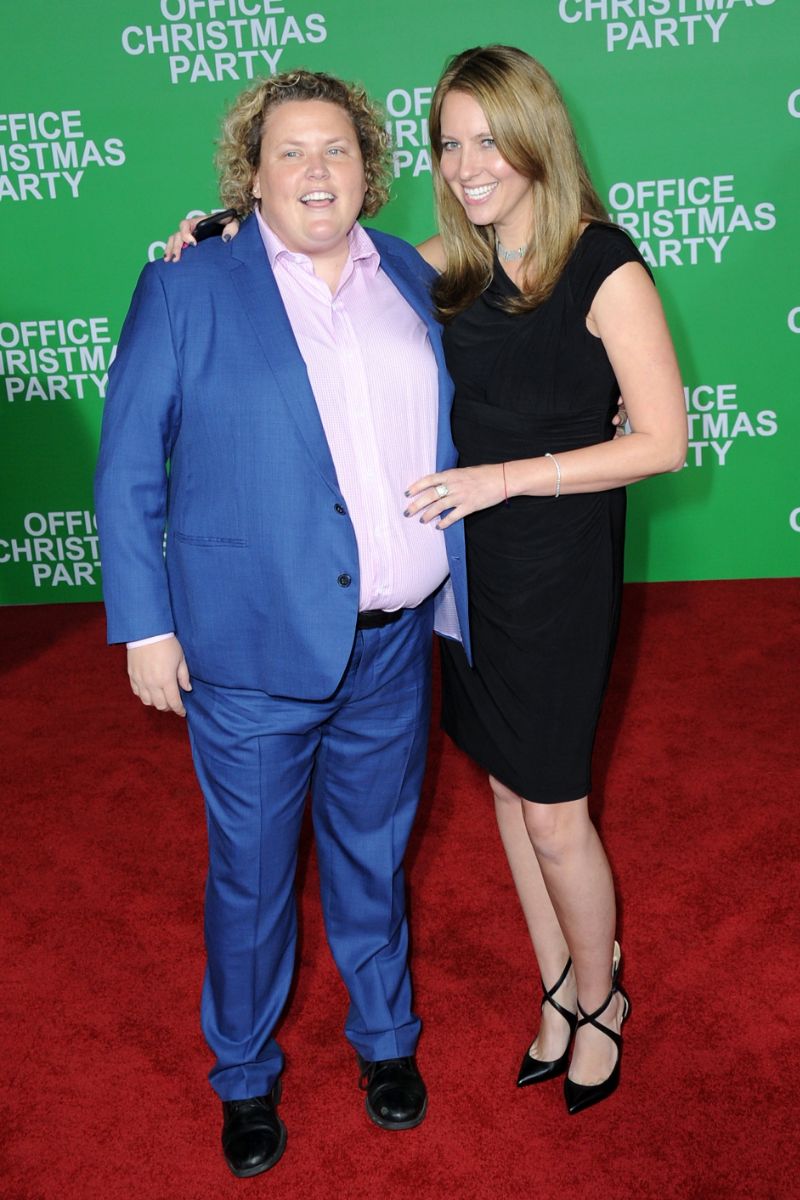 Fortune Feimster with her wife Jacquelyn Smith