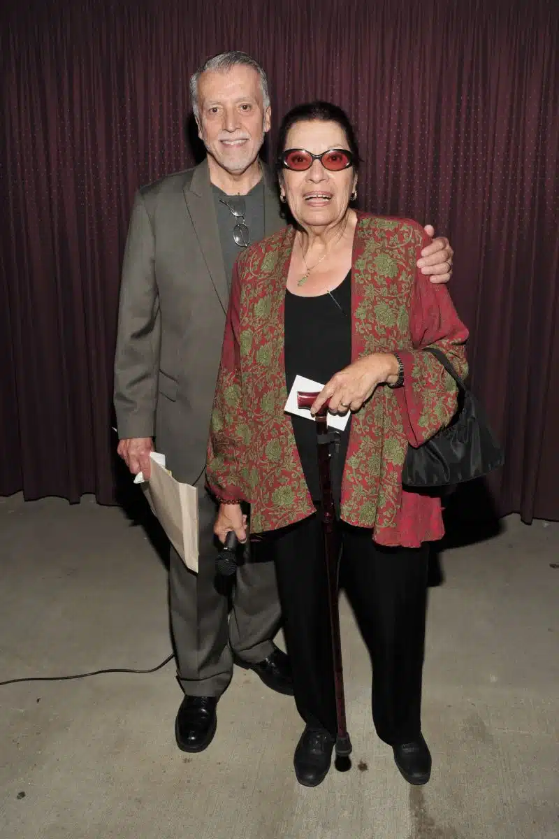 Shelley Morrison with husband Walter Dominguez
