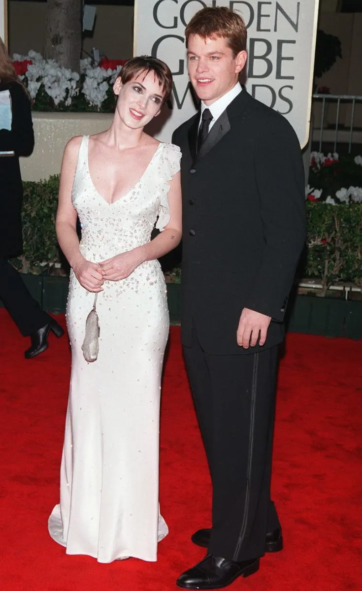 Matt Damon and girlfriend Winona Ryder