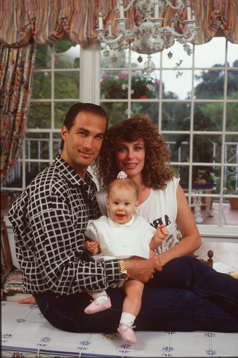 Steven Seagal and first wife Kelly LeBrock