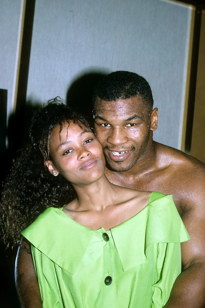 Mike Tyson and first wife Robin Givens