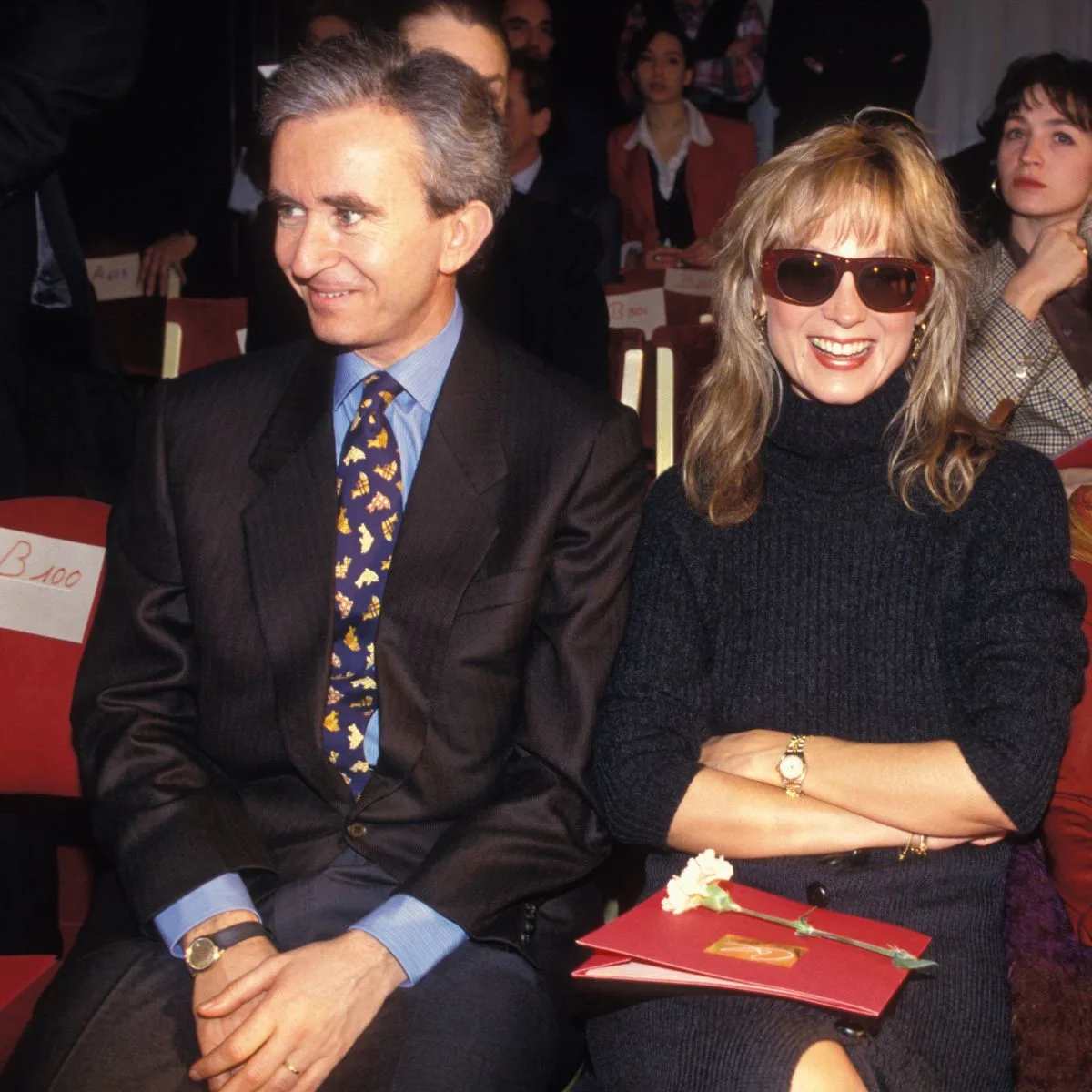 Berdard Arnault and first wife Anne Dewavrin