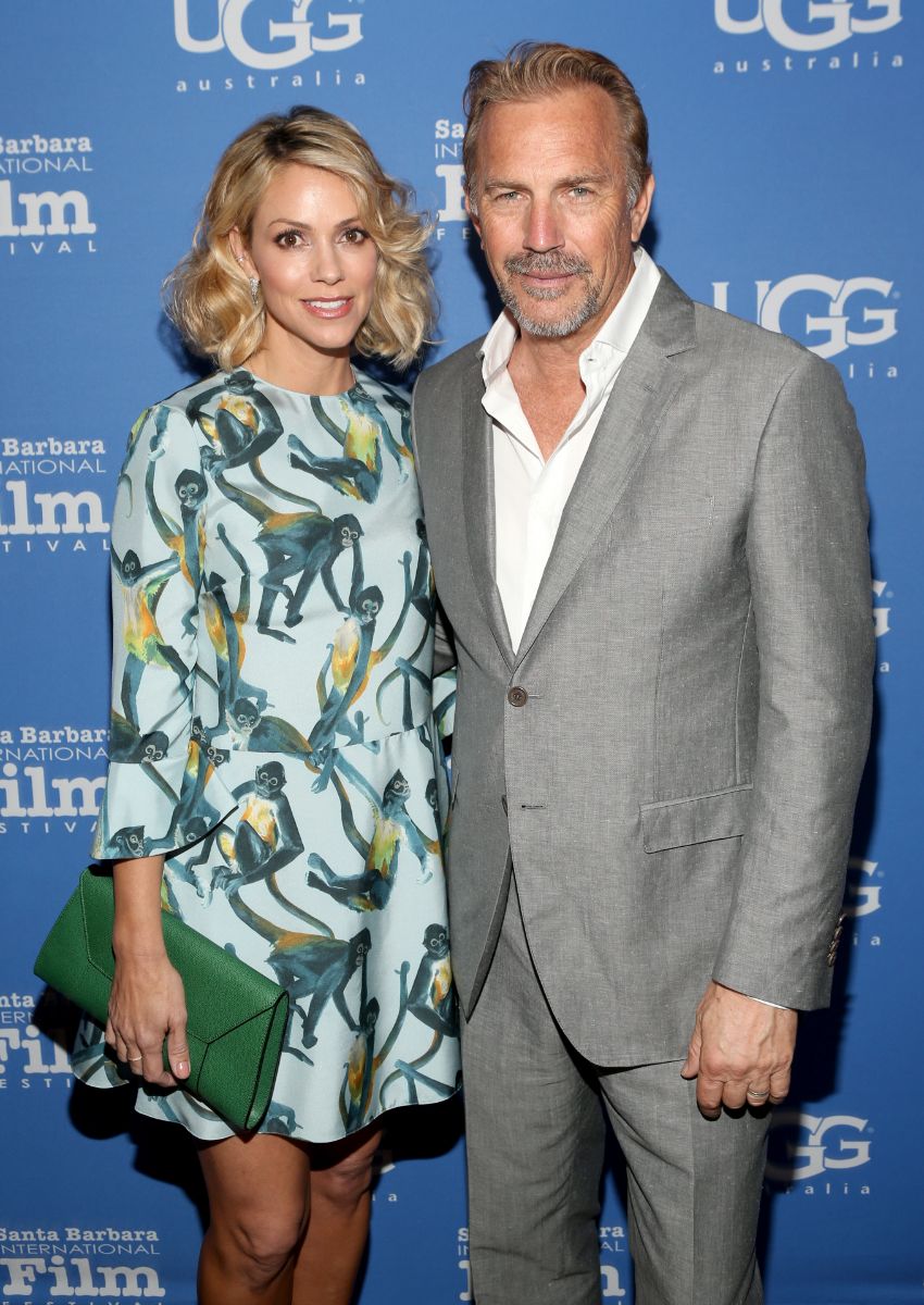 Kevin Costner and wife Christine Baumgartner