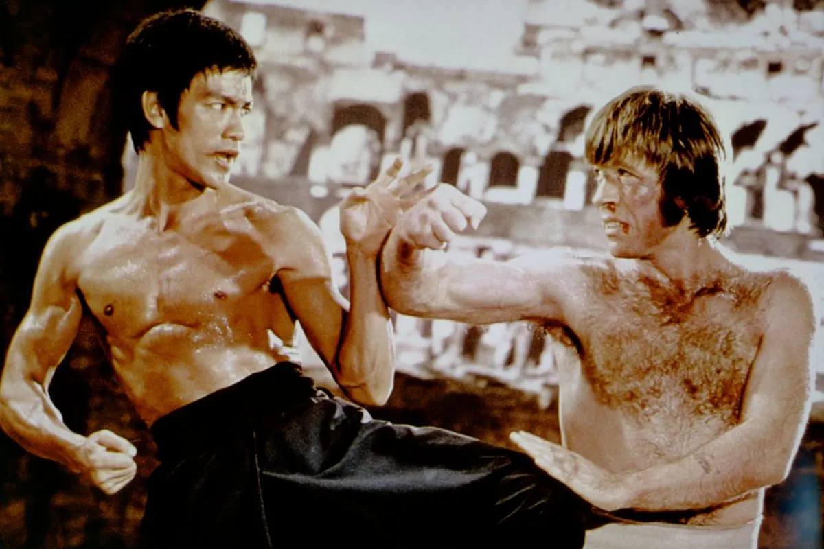 Chuck Norris with Bruce Lee