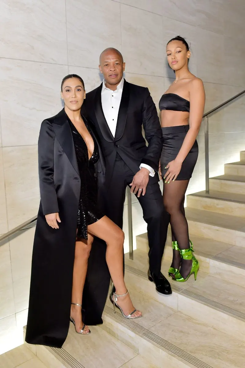 Dr. Dre with wife Nicole and daughter Truly