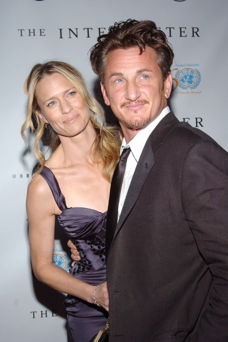 Sean Penn and wife Robin Wright