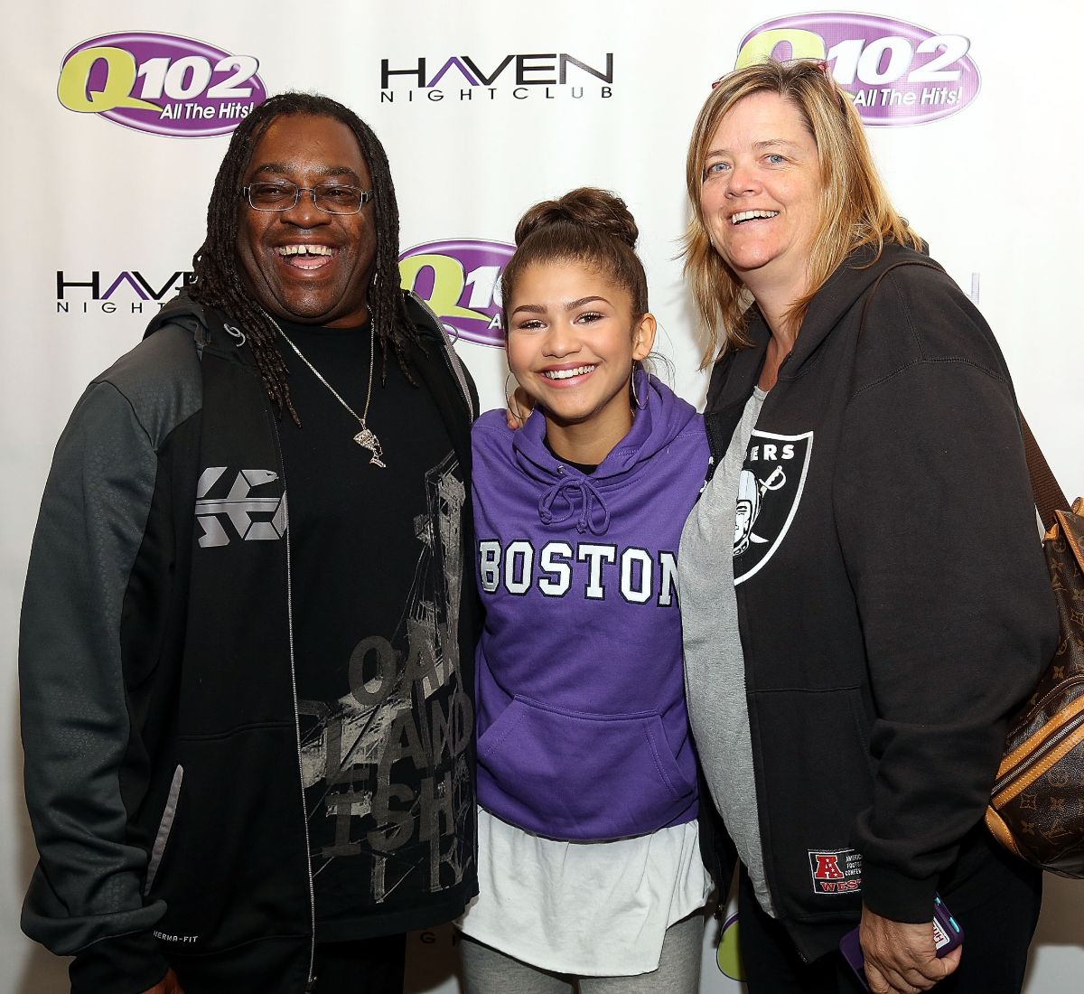 Zendaya and her parents