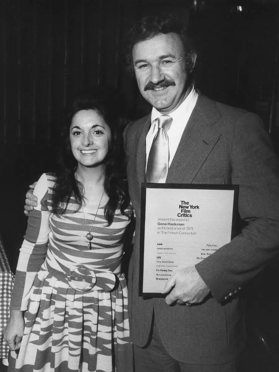 Gene Hackman and first wife Faye Maltese