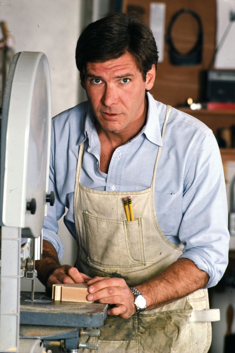 Harrison Ford as a carpenter