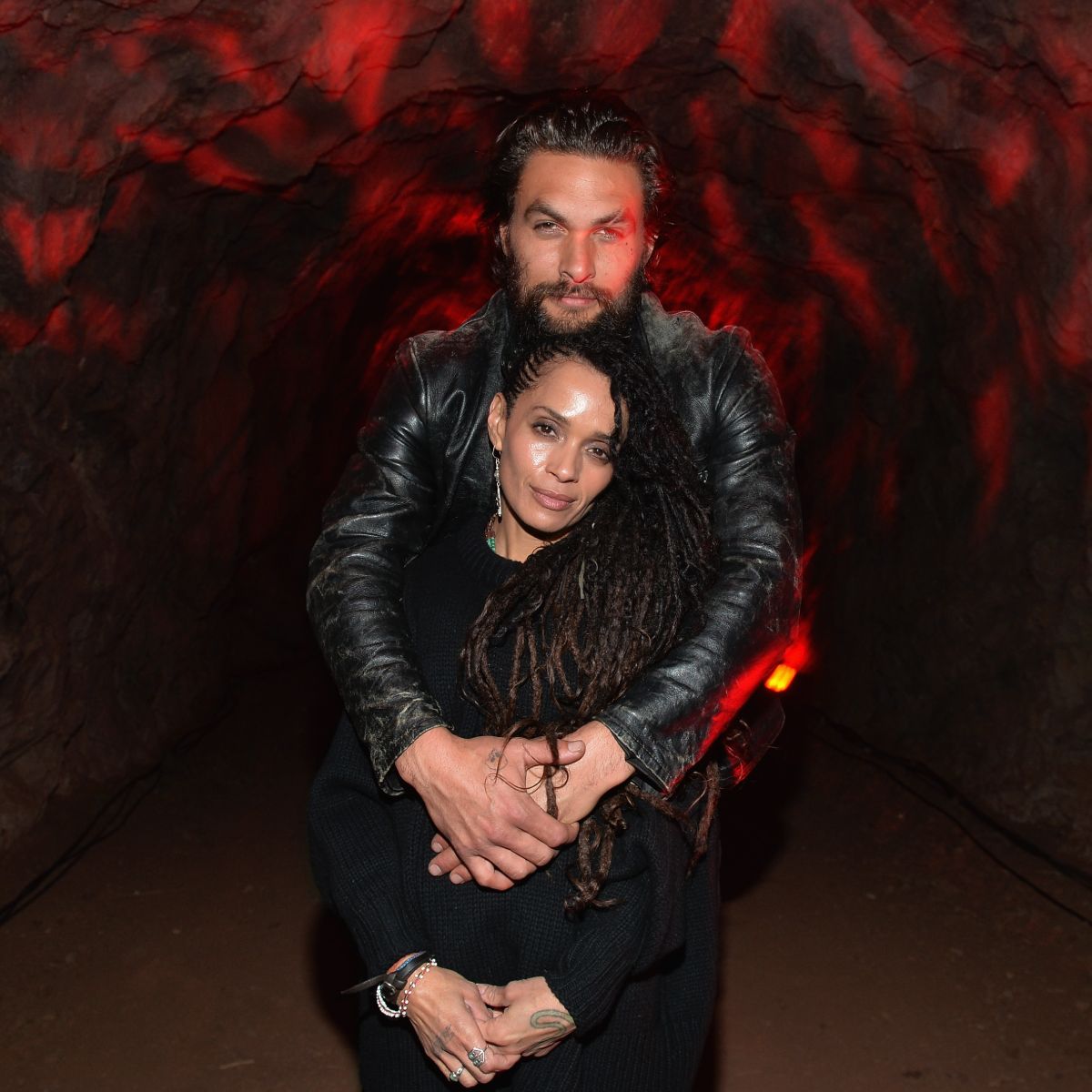 Jason Momoa with ex-wife Lisa Bonet