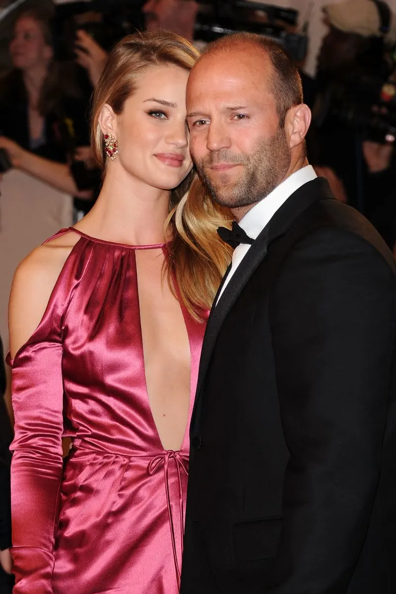 Jason Statham and fiancee Rosie Huntington-Whiteley