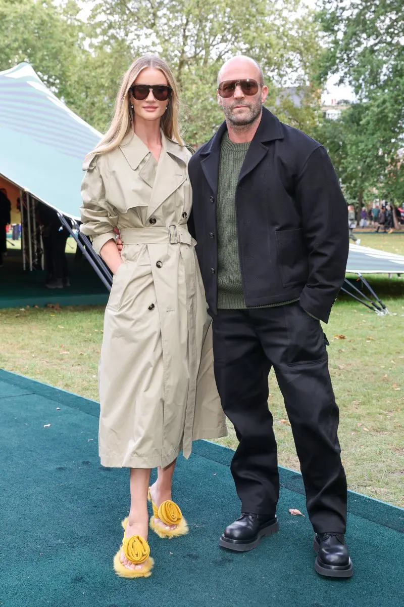 Rosie Huntington-Whiteley and partner Jason Statham