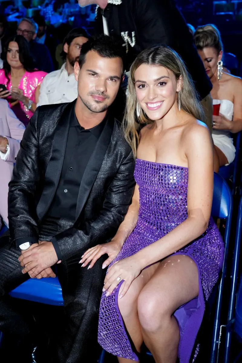 Taylor Lautner with his wife Taylor Dome