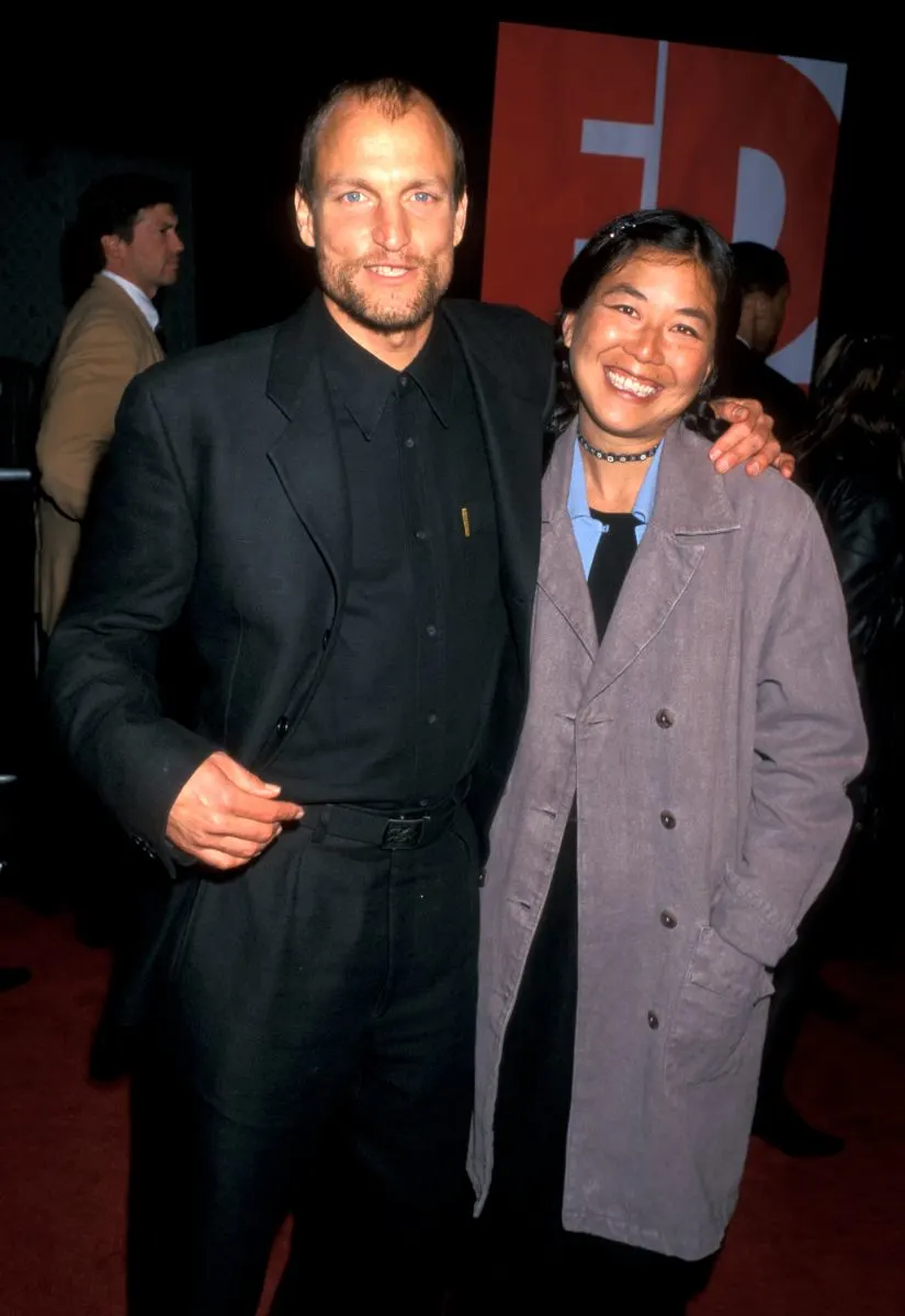 Woody Harrelson with his wife Laura Louie