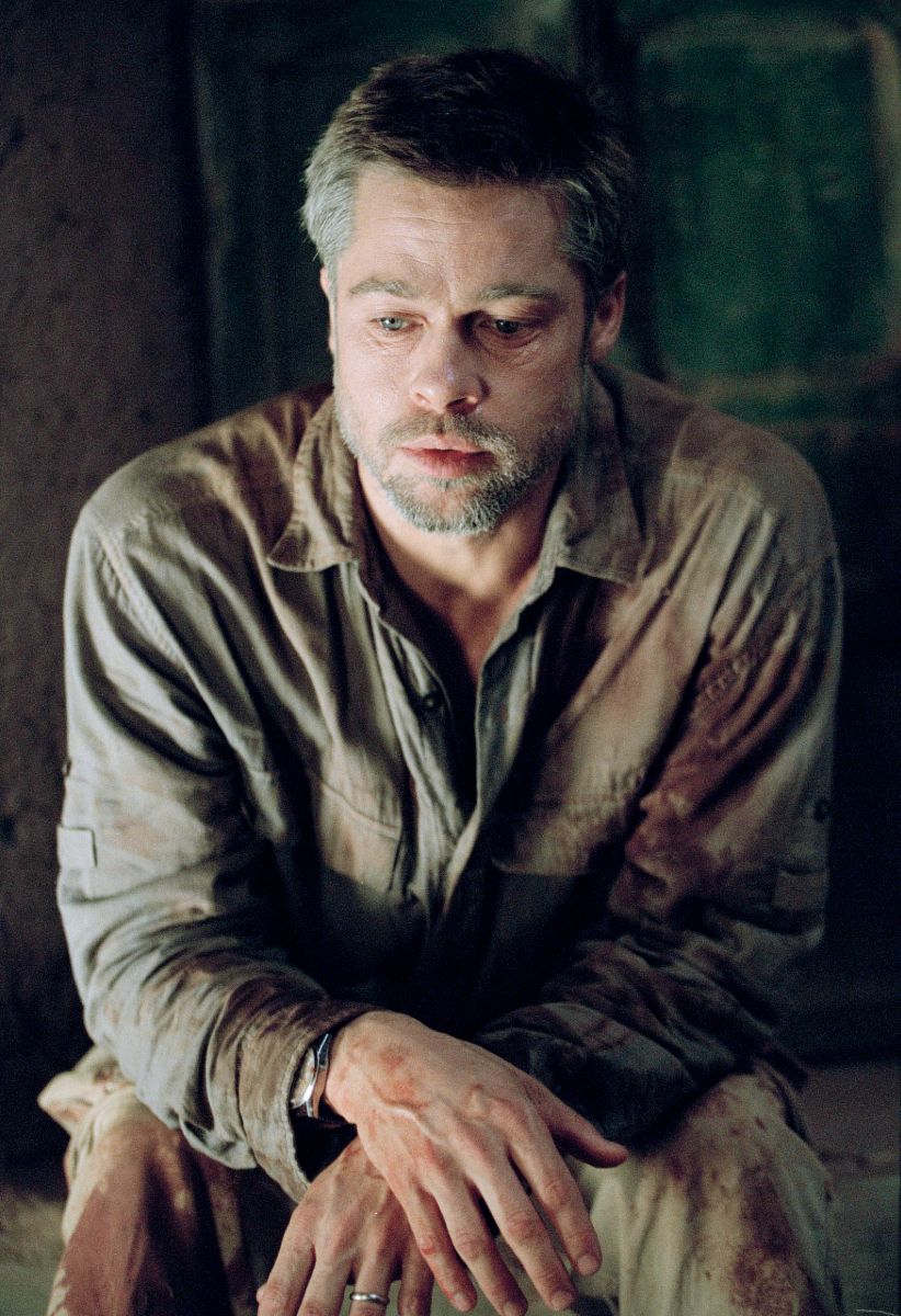 Brad Pitt grey hair in Babel