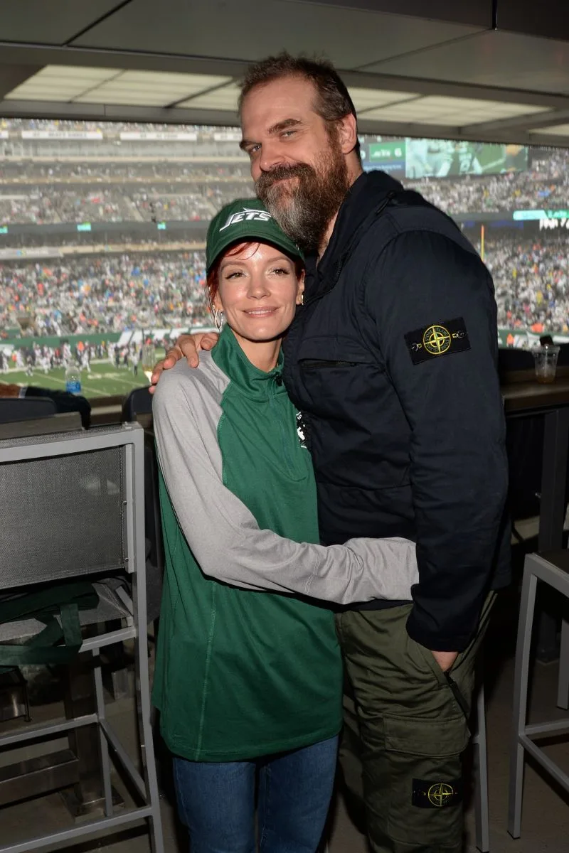 David Harbour and wife English singer Lily Allen