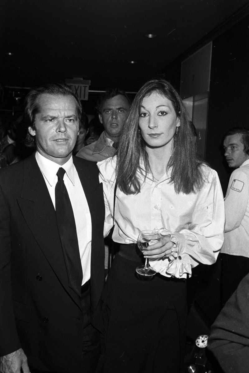 Jack Nicholson and girlfriend Anjelica Huston