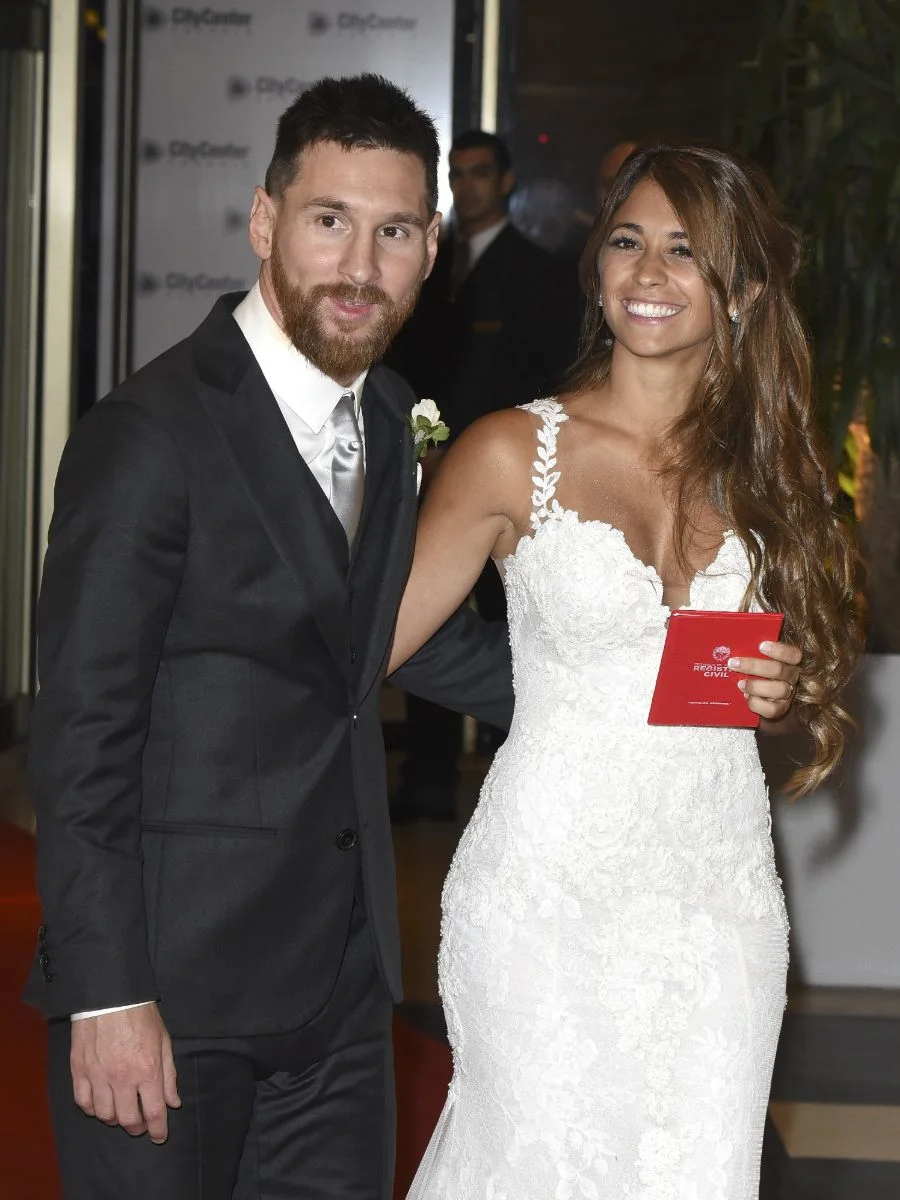 Lionel Messi with his wife Antonela Roccuzzo